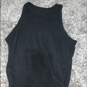 Black workout tank